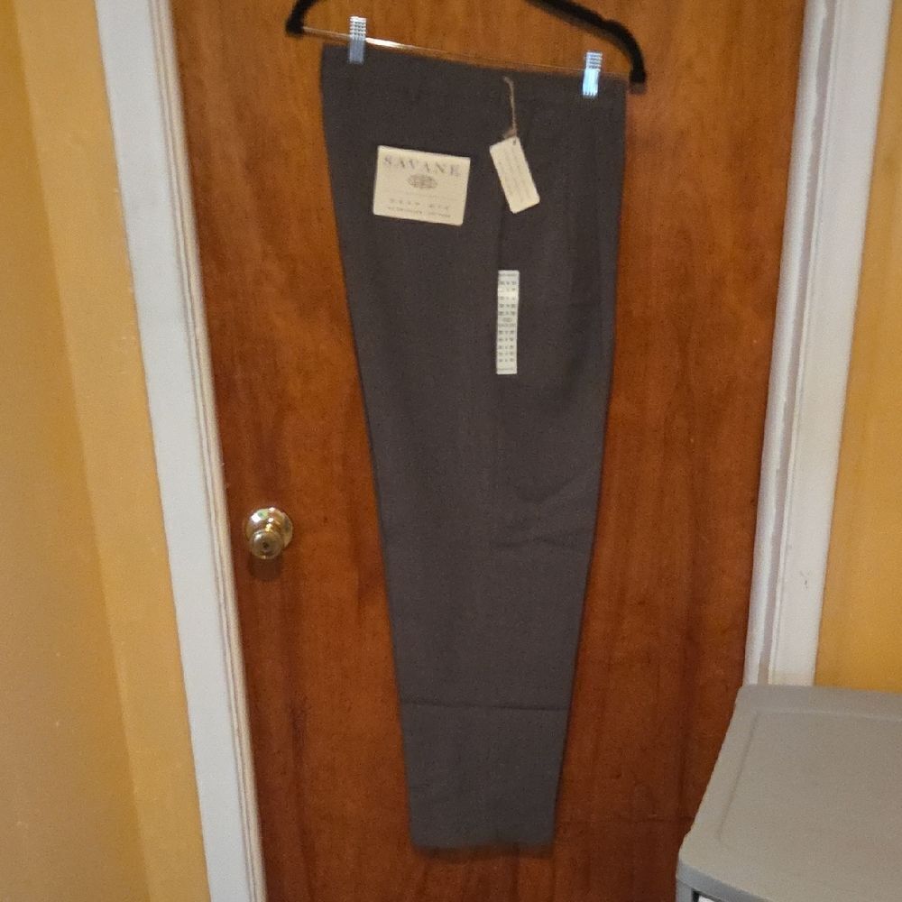 Savane Gray Dress Pants Straight Leg